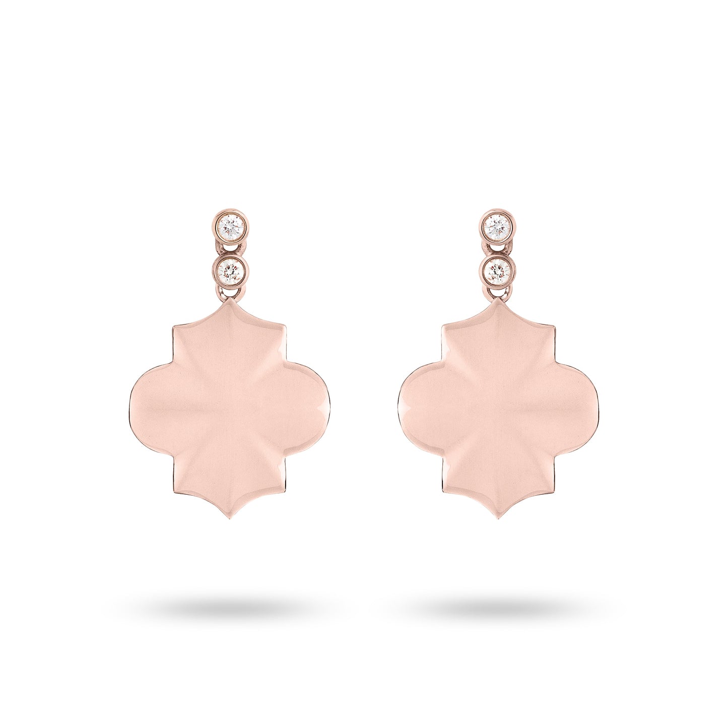 Regal - Rose Gold Earrings - Ksenia Mirella Jewellery 