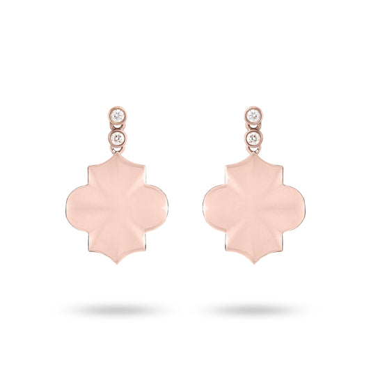 Regal - Rose Gold Earrings - Ksenia Mirella Jewellery 