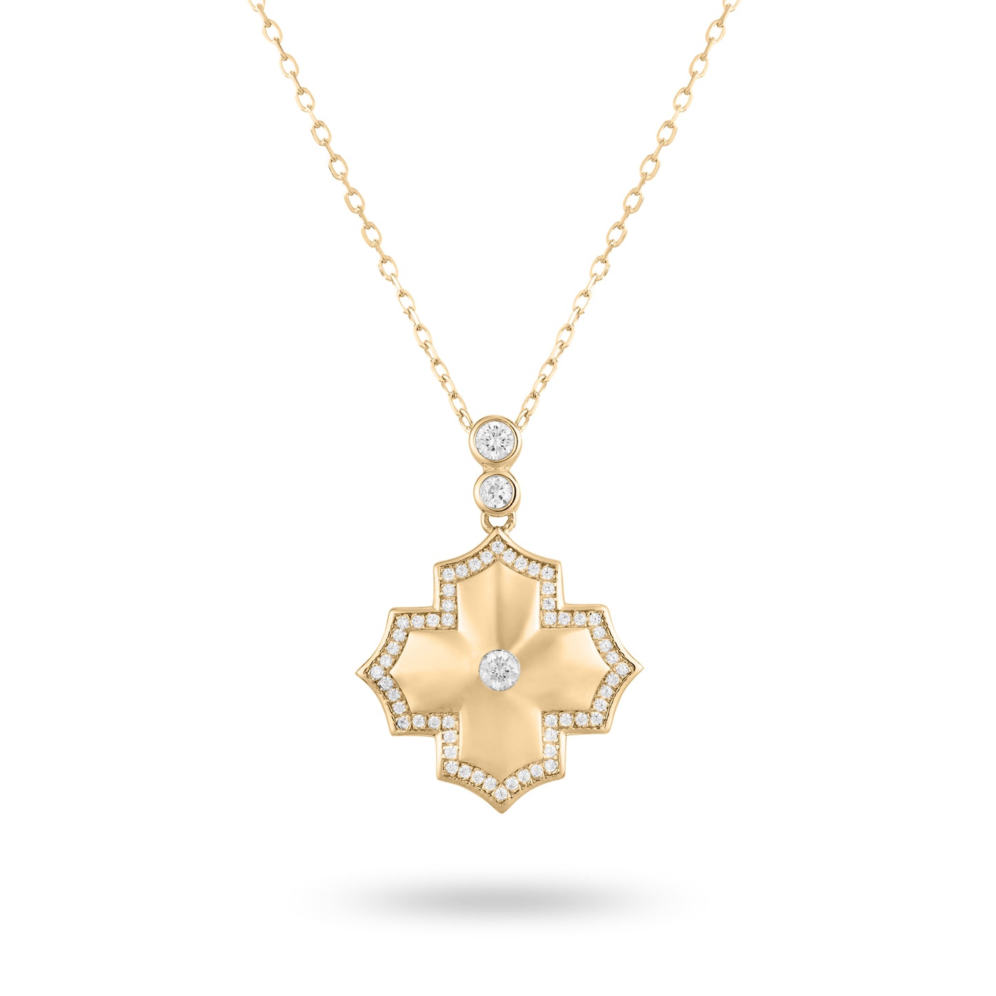 Regal Amulet- Yellow Gold Necklace - Ksenia Mirella Jewellery 