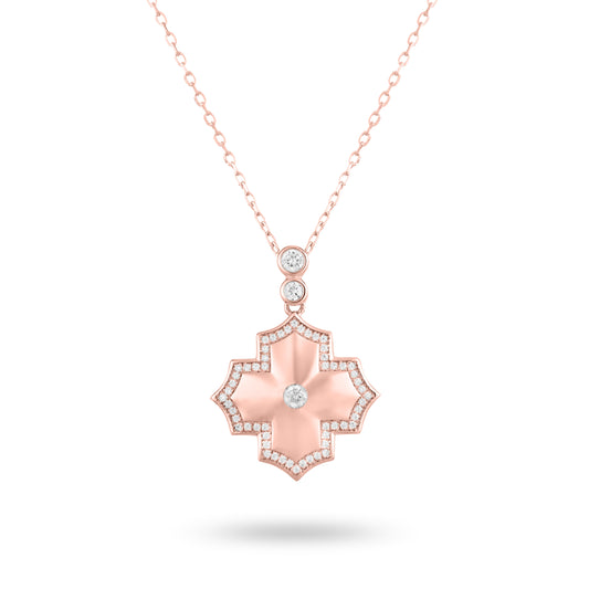 Regal Amulet- Rose Gold Necklace - Ksenia Mirella Jewellery 