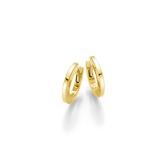 18kt Gold Small Thin Hoop Earrings