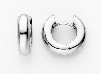 18kt Gold Small Court-Shaped Huggy Hoop Earrings