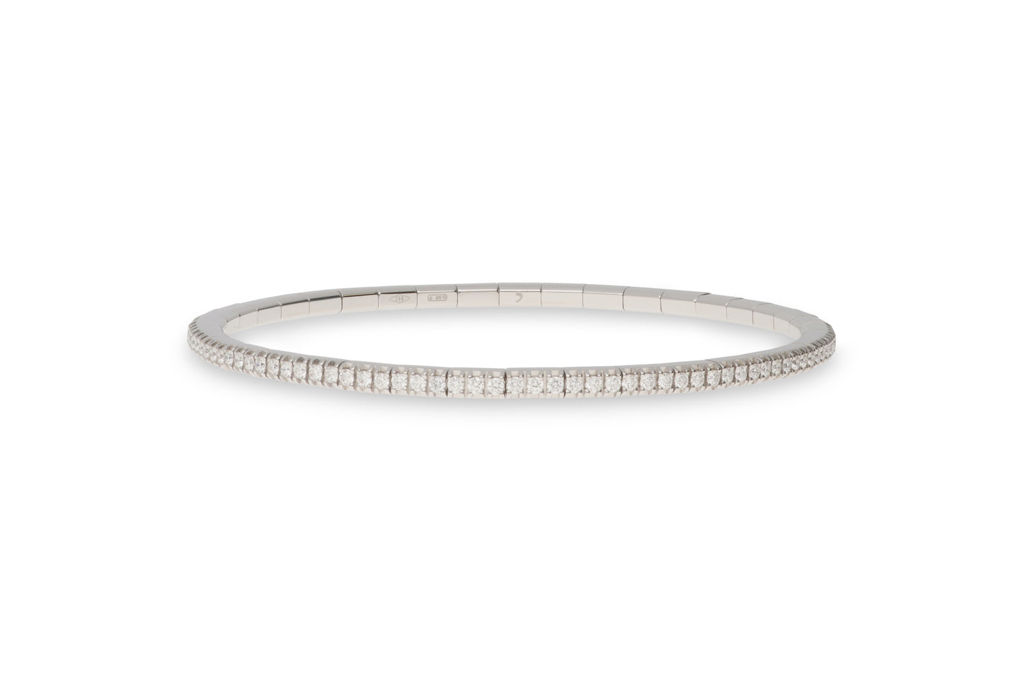 18ct Gold Extensible Diamond Tennis Bracelet