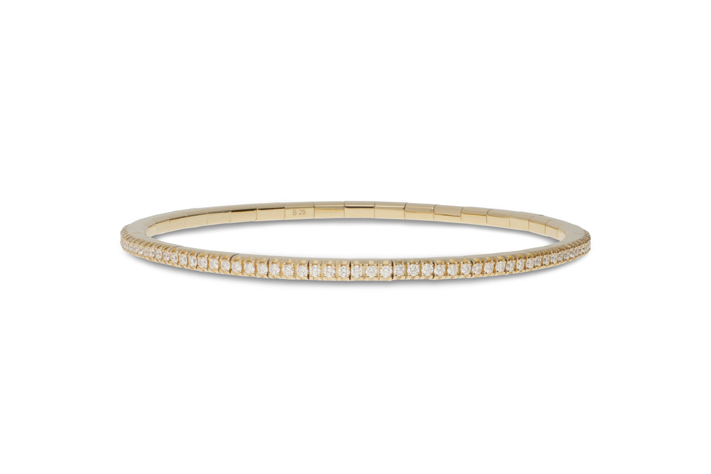 18ct Gold Extensible Diamond Tennis Bracelet