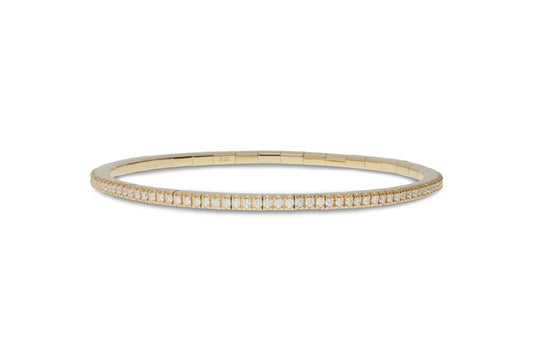 18ct Gold Extensible Diamond Tennis Bracelet