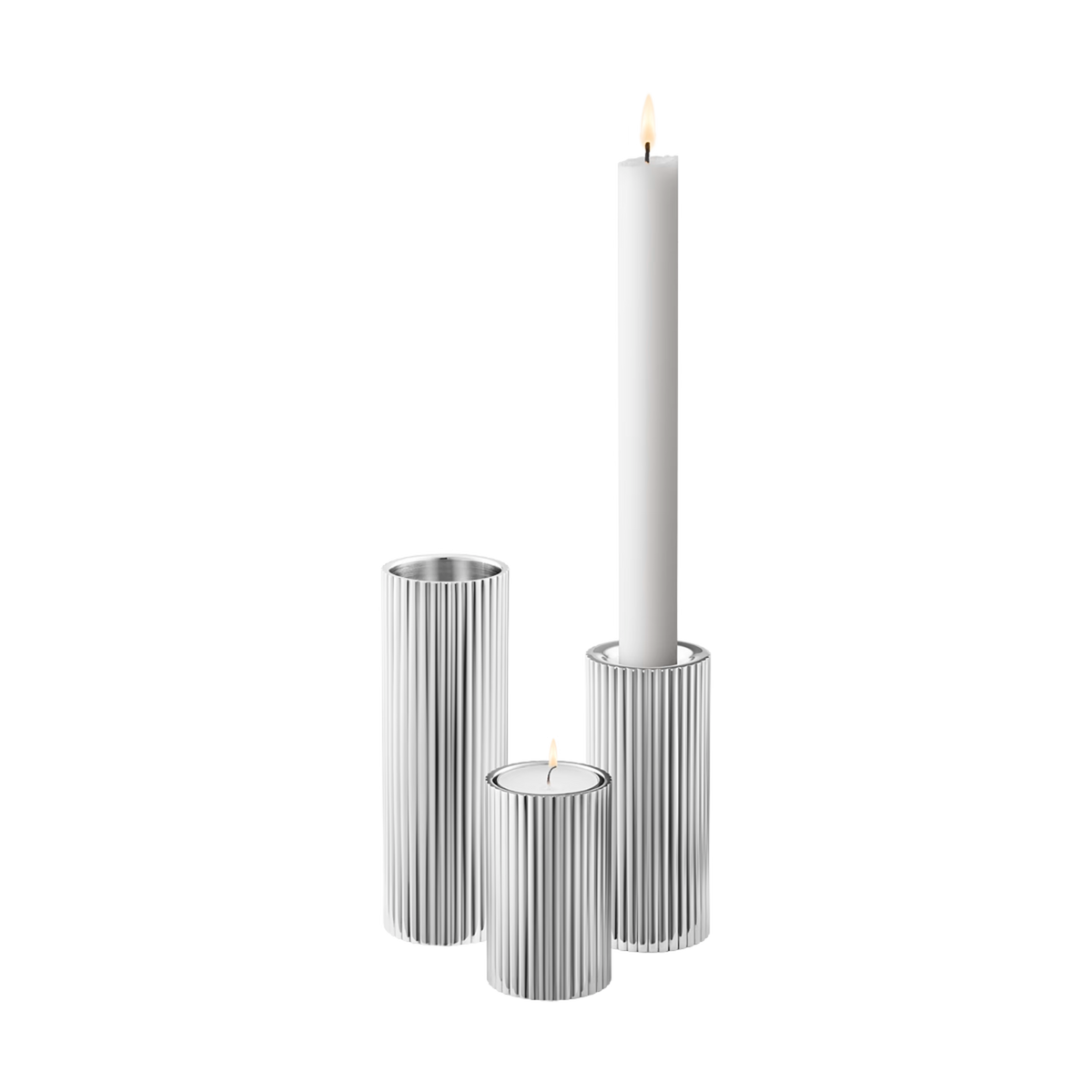 Bernadotte Tealight/Taper Candle Holder set, 3 pcs - Design Inspired by Sigvard Bernadotte
