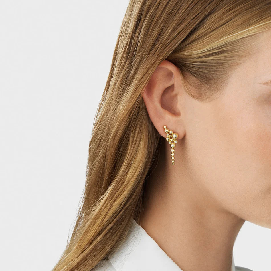 Moonlight Grapes Ear Cuffs in Yellow Gold & Diamond