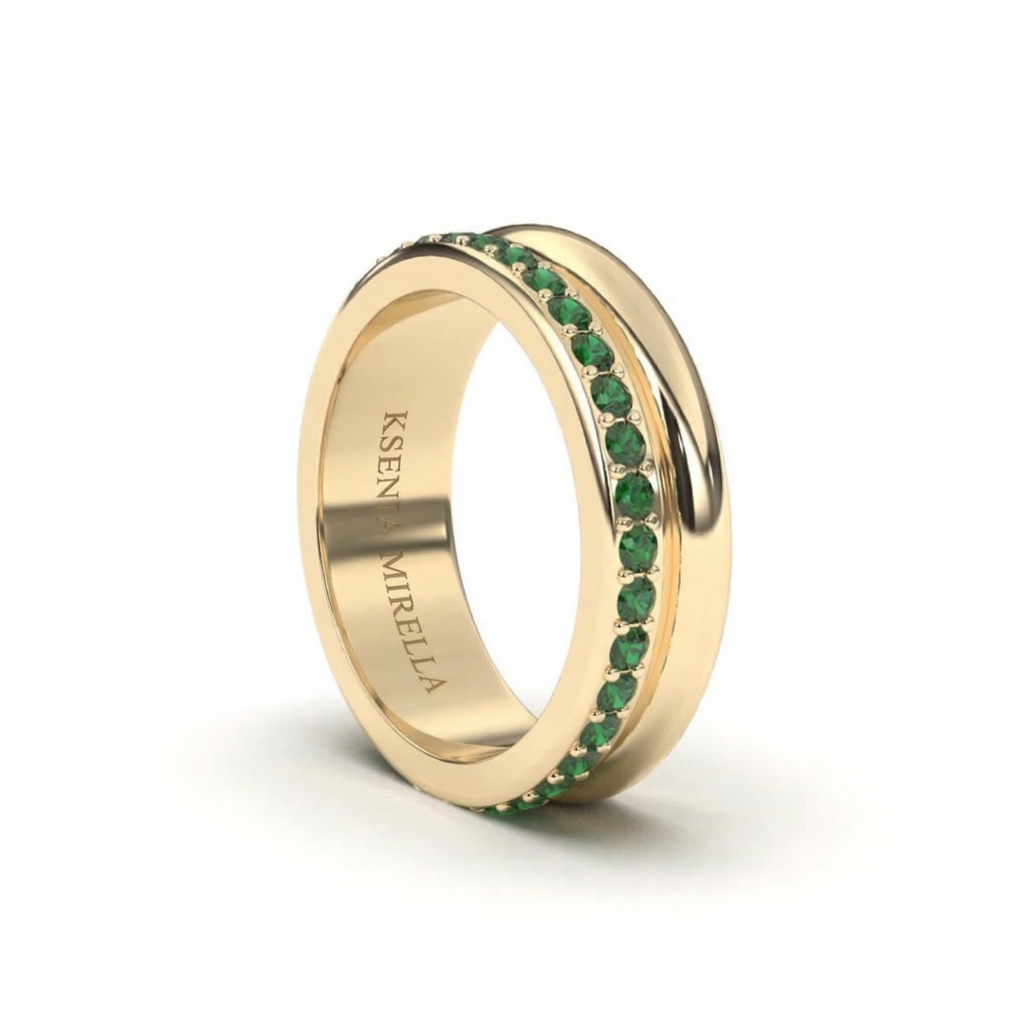 Prima Ring | Yellow Gold & Emerald Ring