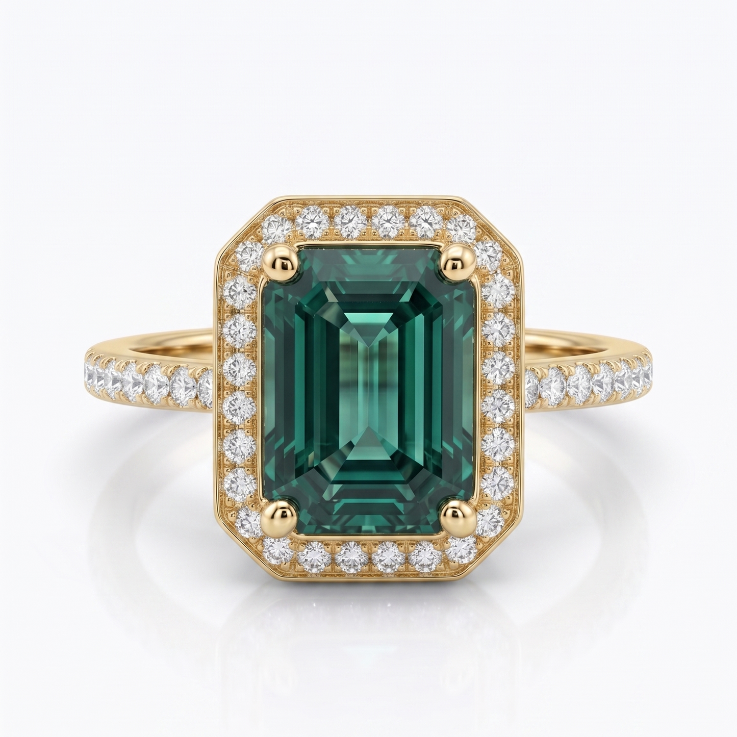 The Twilight collection | Mint Green Tourmaline Emerald Ring