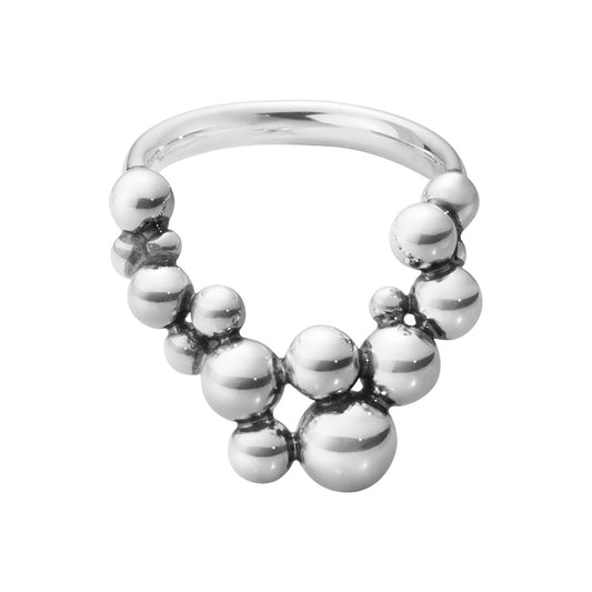 Georg Jensen Moonlit Grape Silver WishBone Ring