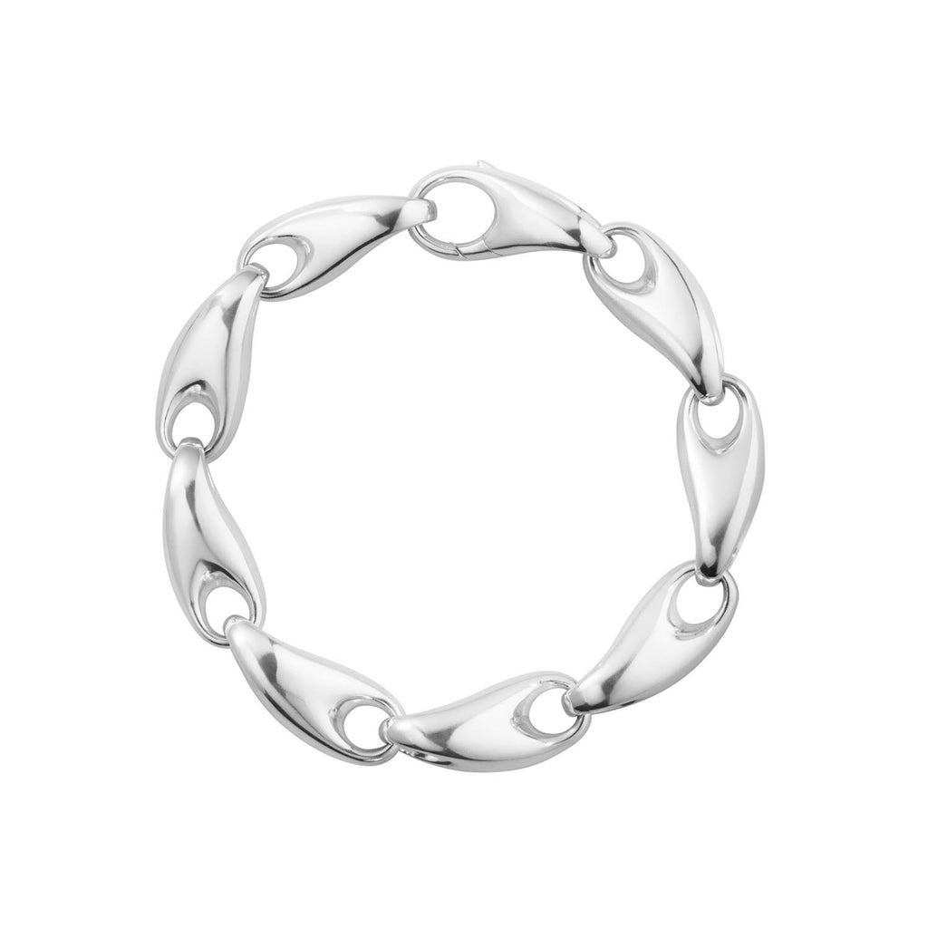 Georg Jensen Reflect Large Silver Chain Bracelet