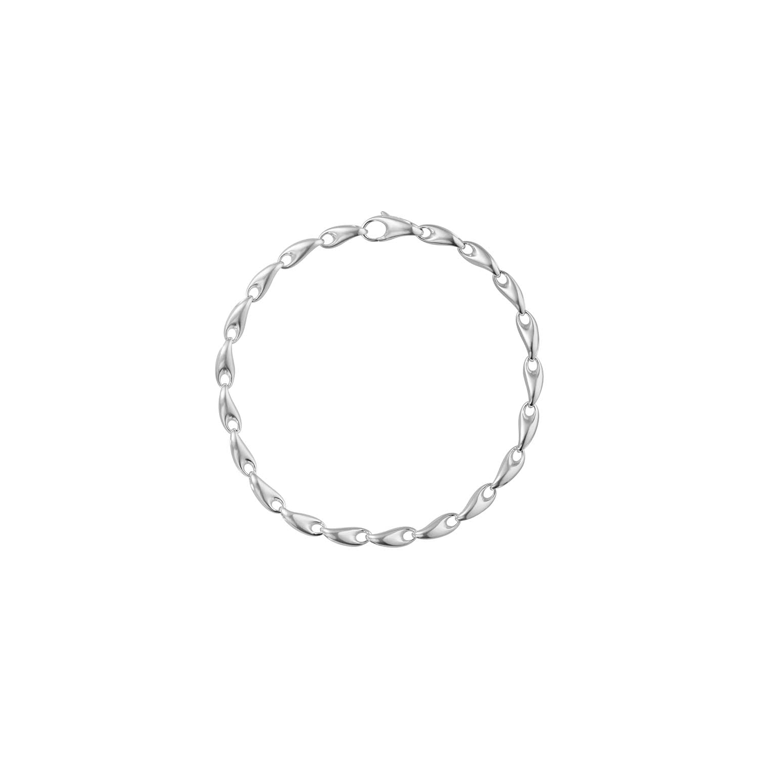 Georg Jensen Reflect Slim Chain Silver Bracelet