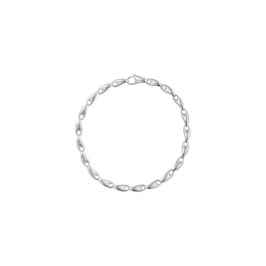 Georg Jensen Reflect Slim Chain Silver Bracelet