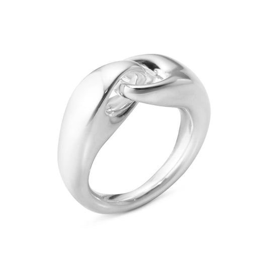 Georg Jensen Silver Large Link Reflect Ring