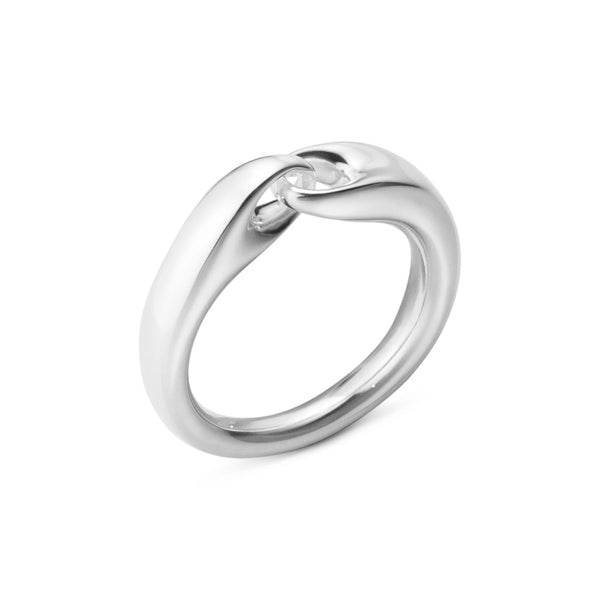 Georg Jensen Silver Small Link Reflect Ring