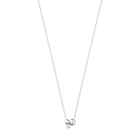 Georg Jensen Moonlight Grapes Silver Diamond Pendant