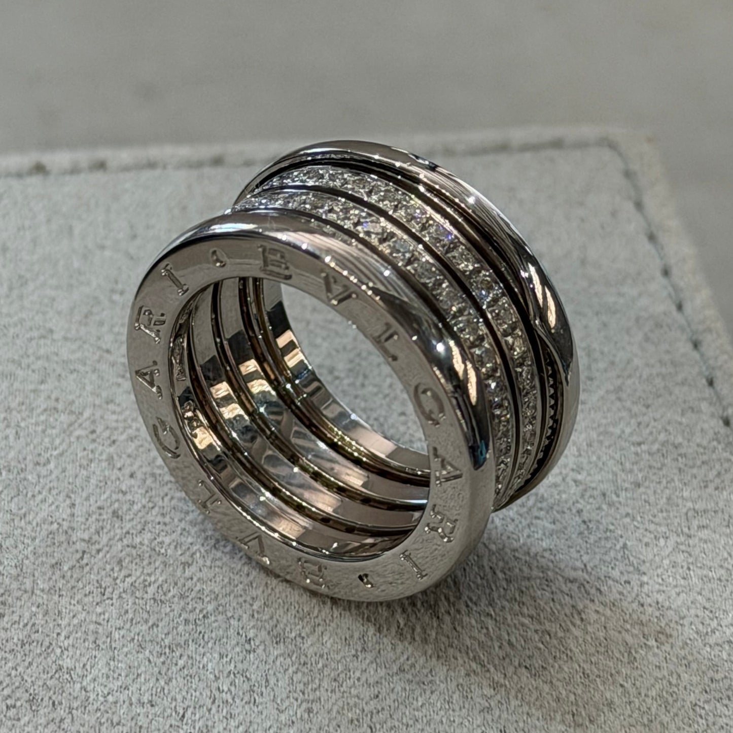 BVLGARI B.zero1 Diamond Ring | White Gold