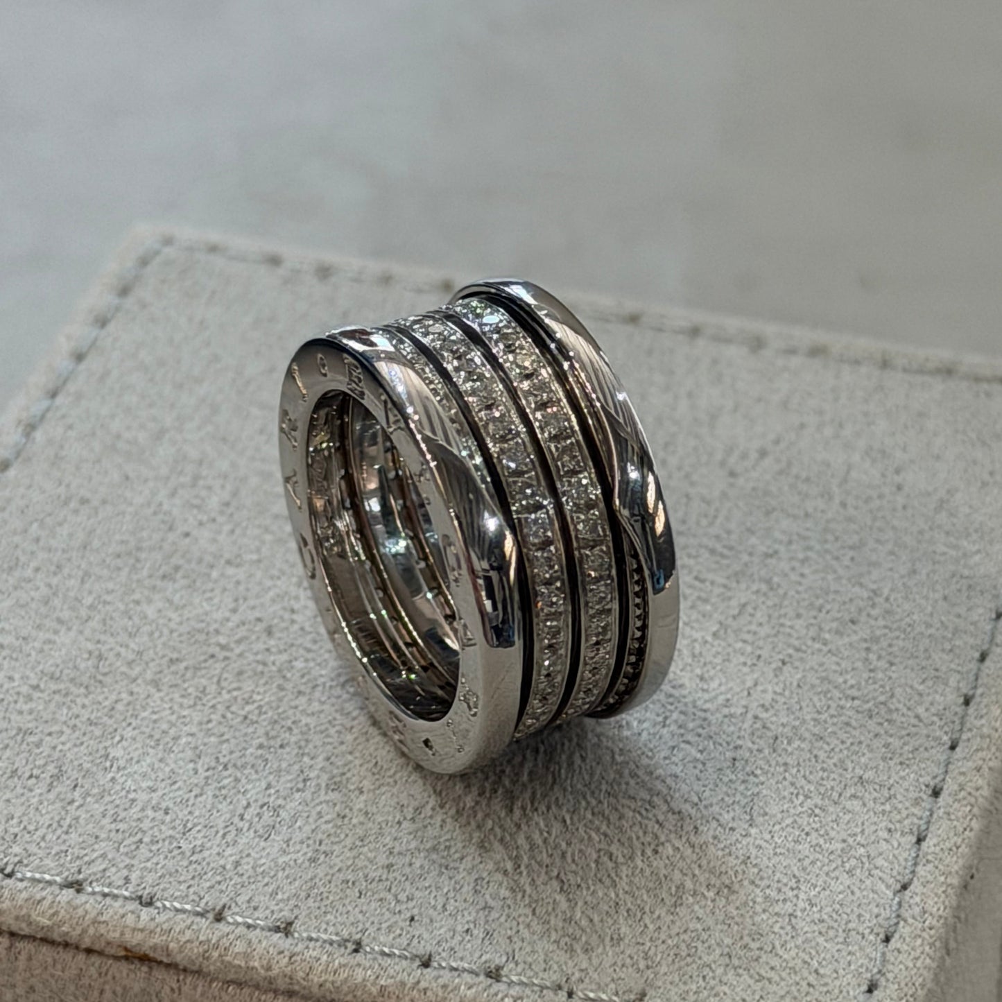 BVLGARI B.zero1 Diamond Ring | White Gold