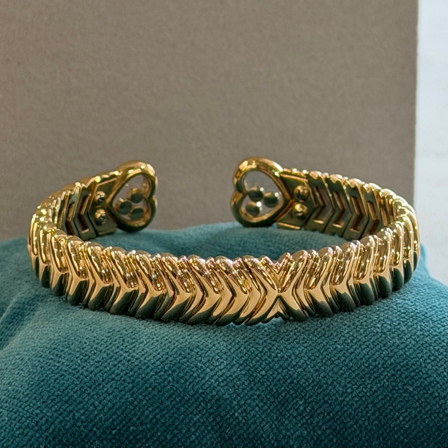 Chopard Happy Diamonds Heart Bangle Bracelet | Yellow Gold