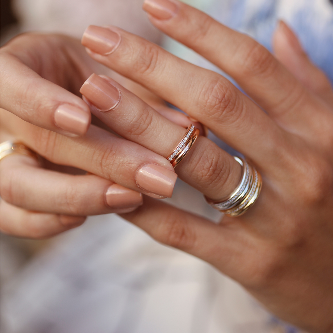 Prima - Rose Gold Pink Sapphire Ring - Ksenia Mirella Jewellery 