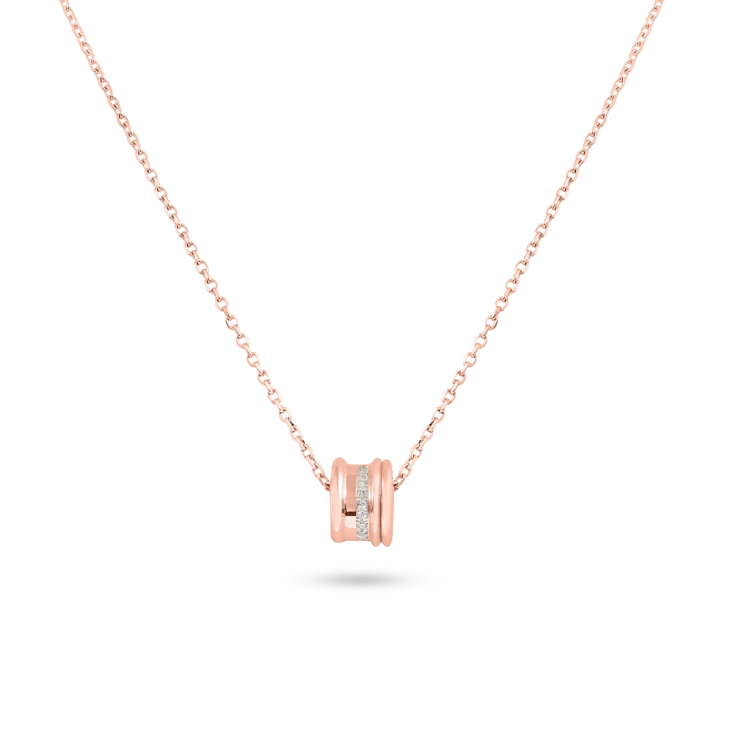 Regina | Rose Gold Diamond Bead Necklace