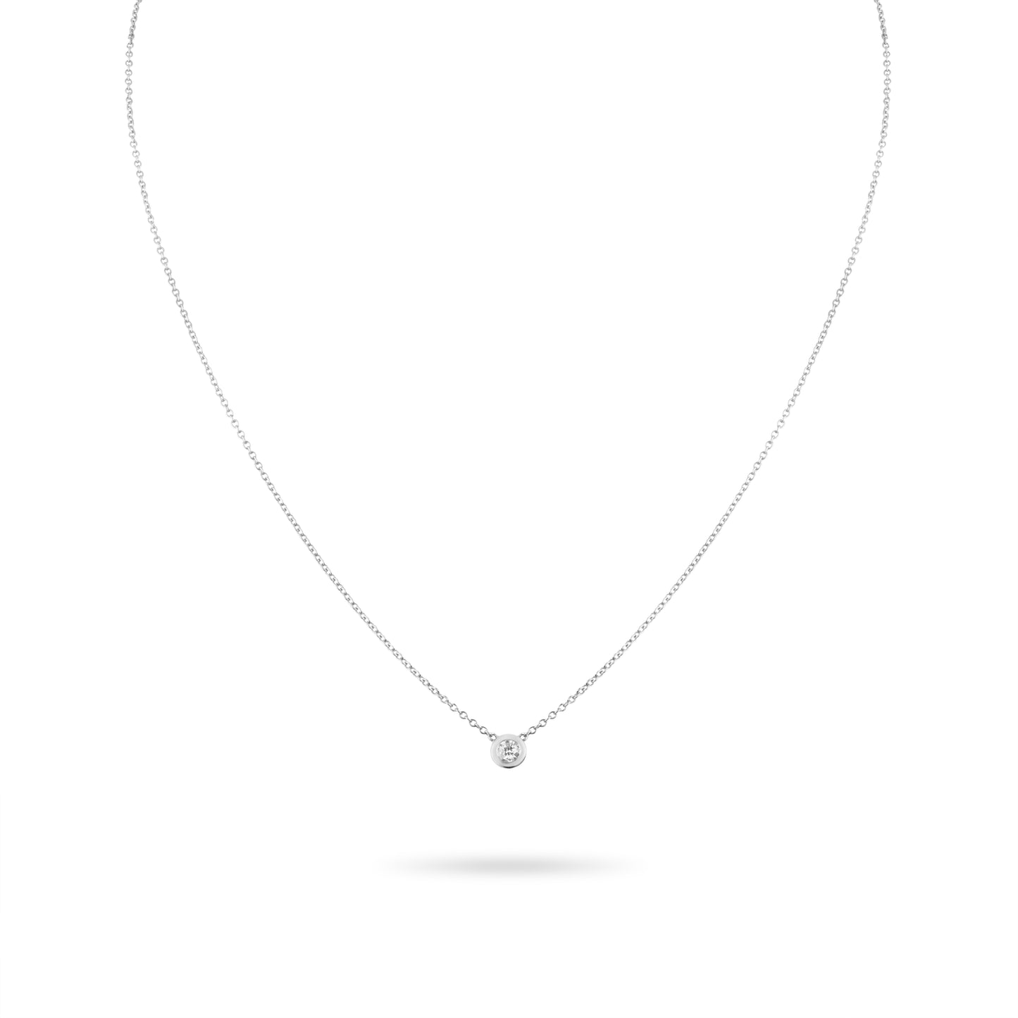 Solo Diamond Pendant 0.10ct | Yellow, Rose or White Gold