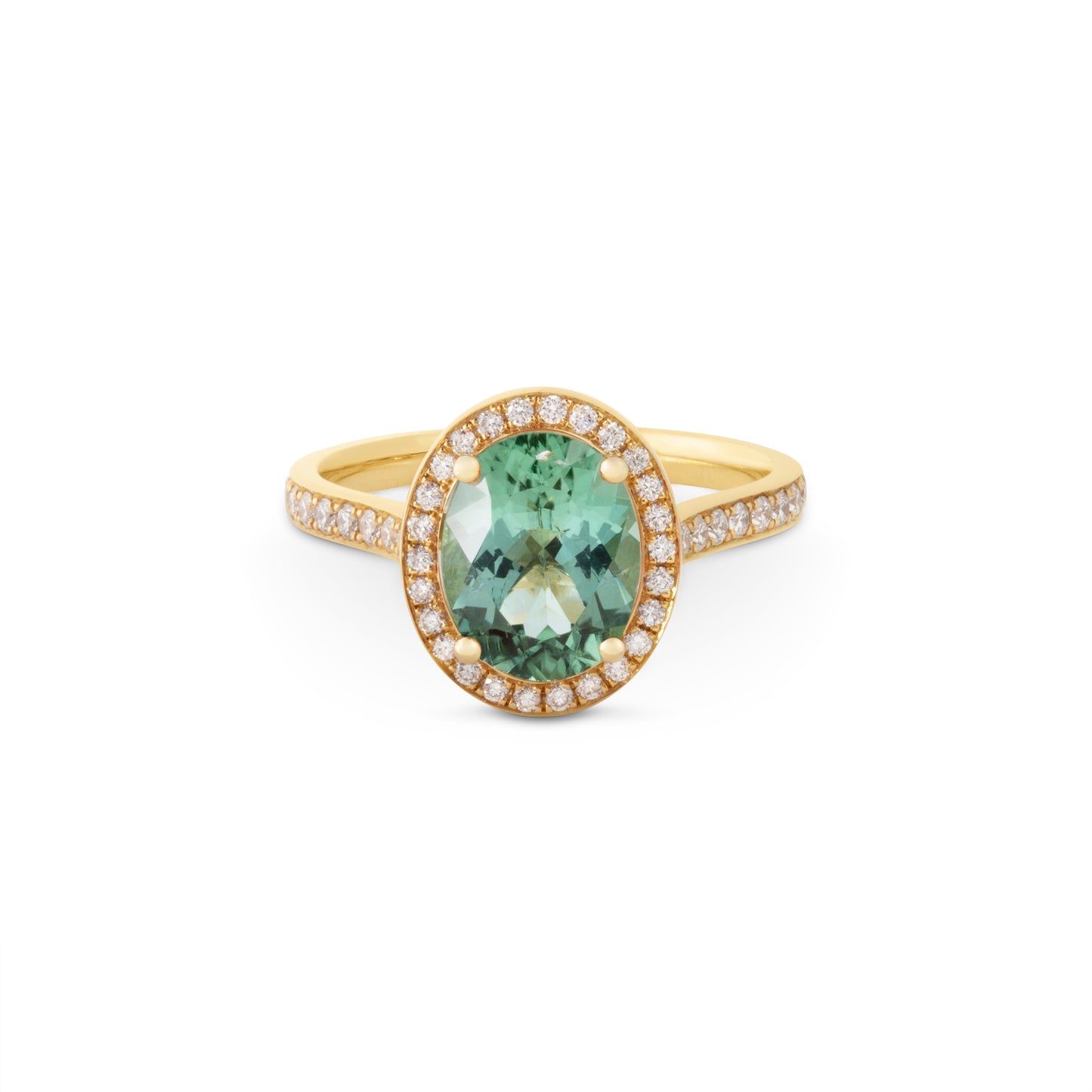 The Twilight collection | Mint Green Tourmaline Oval Ring