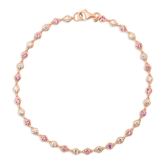 Rose Gold Sapphire Bracelet