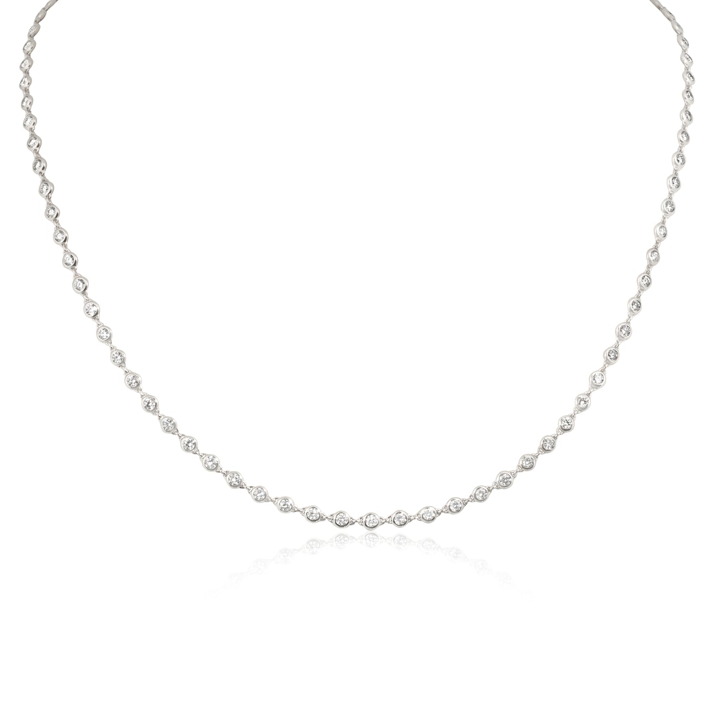 Yoga Collection-White Diamond Necklace