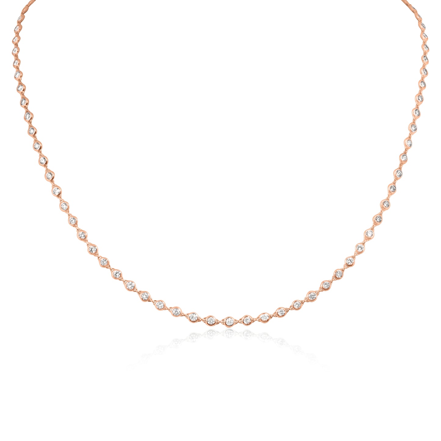 Yoga Collection-White Diamond Necklace