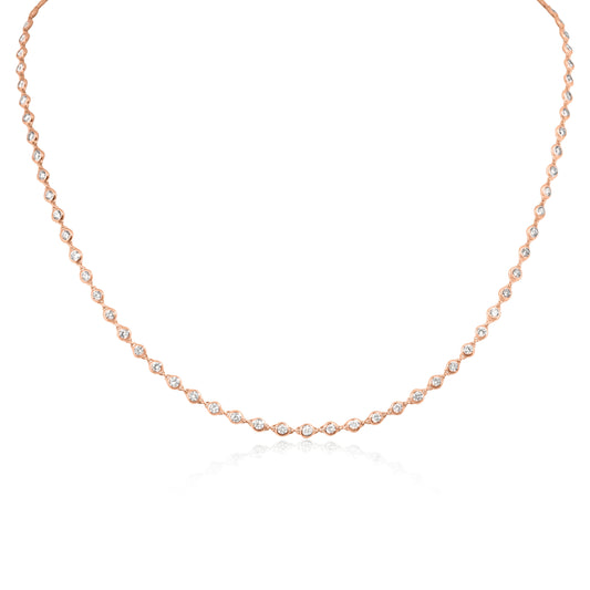 Yoga Collection-White Diamond Necklace