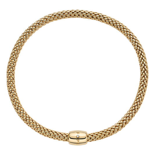 FOPE Love Nest Flex'it Necklace with Single Diamond Rondel