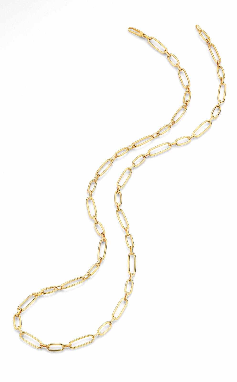 18ct Yellow Gold Link Chain Necklace – Polished Gold, 45cm or 64cm