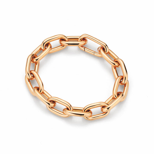 18ct Yellow Gold Thick Link Chain Bracelet – 20.5cm