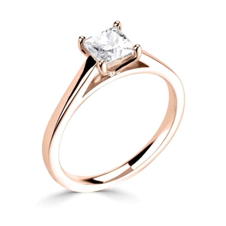 Classic- Princess Cut Solitaire - Ksenia Mirella Jewellery 