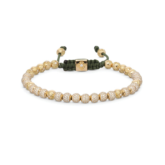 SHAMBALLA® Core Collection – 4mm Non-Braided Bead Bracelet in Olive