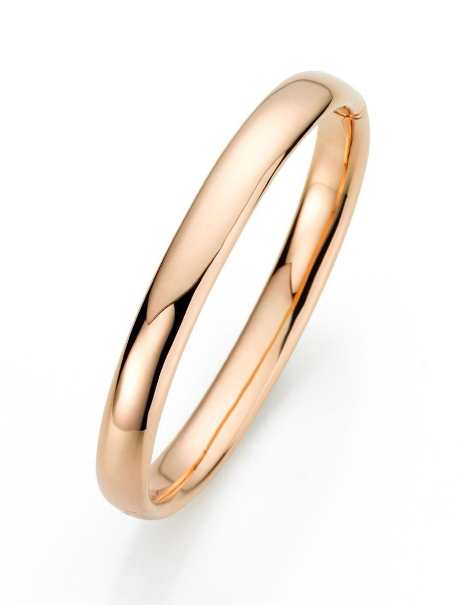 18ct Yellow Gold Round Profile Bangle
