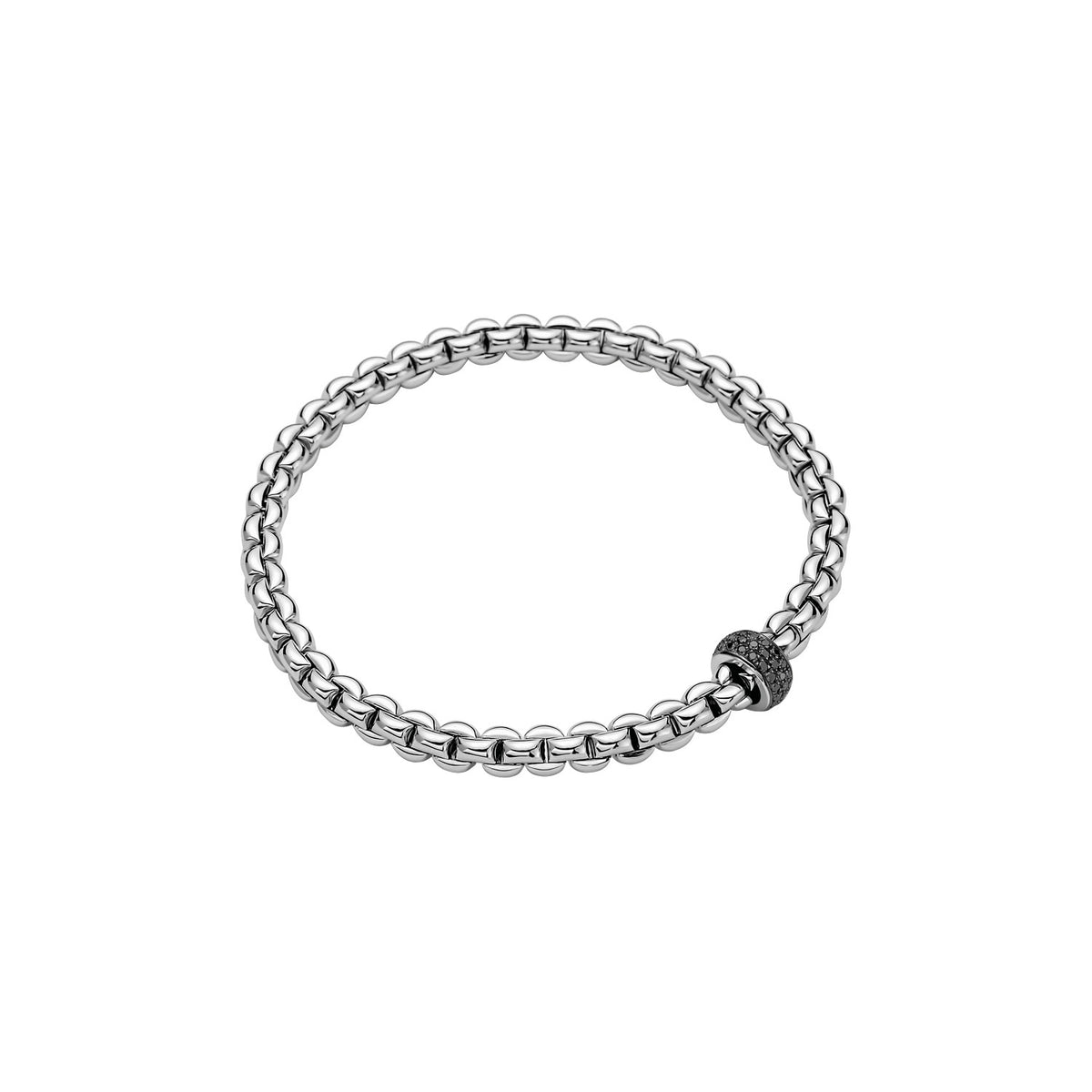 FOPE Eka Flex'it 0.41ct White Gold & Black Diamond Bracelet