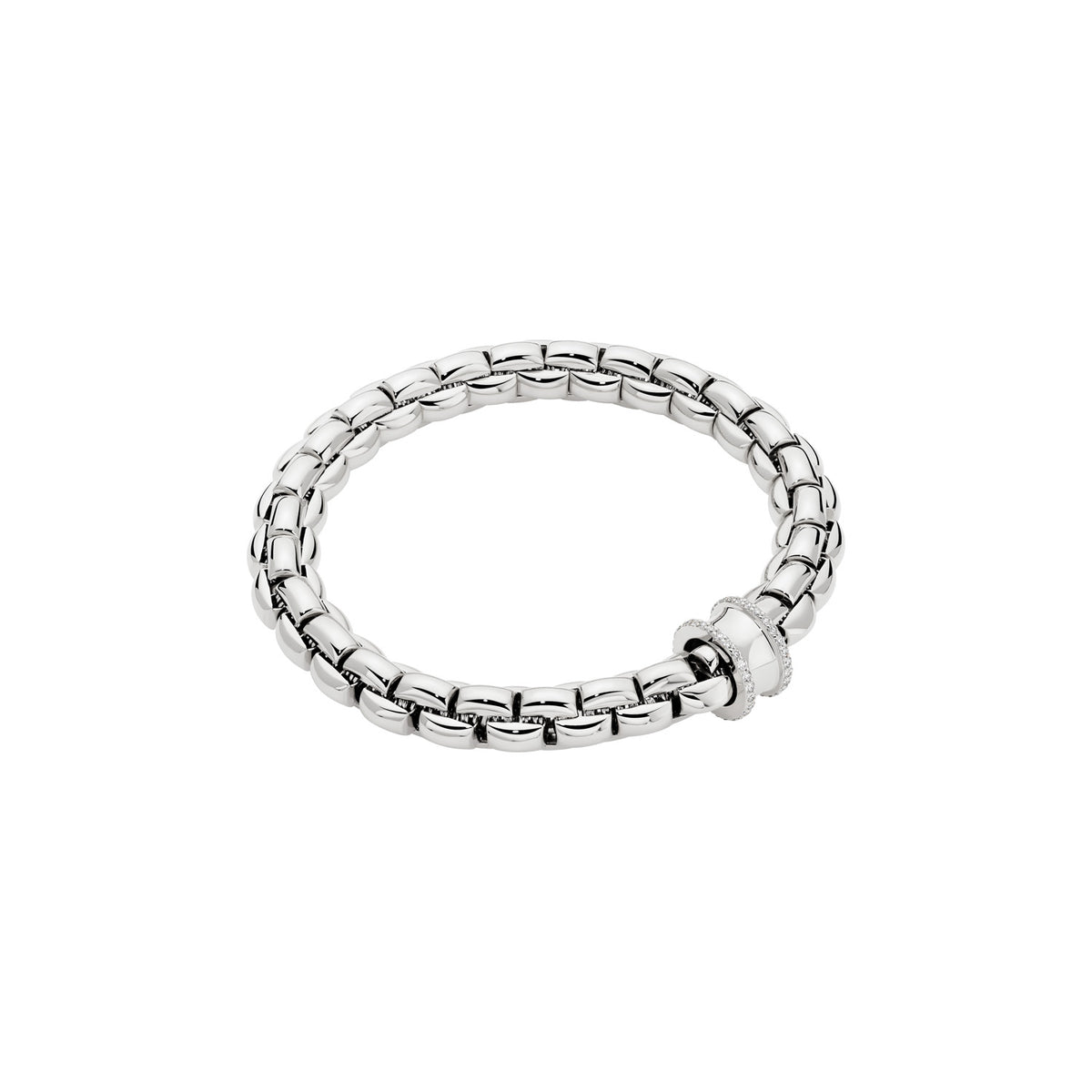 FOPE Eka Flex’it Bracelet with Diamond Bordered Rondel