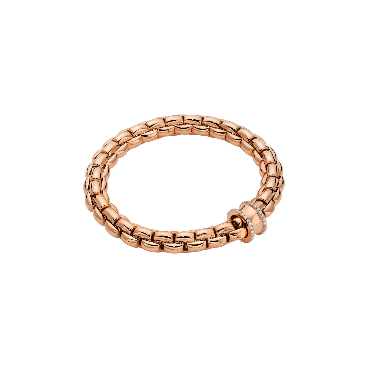 FOPE Eka Flex’it Bracelet with Diamond Bordered Rondel