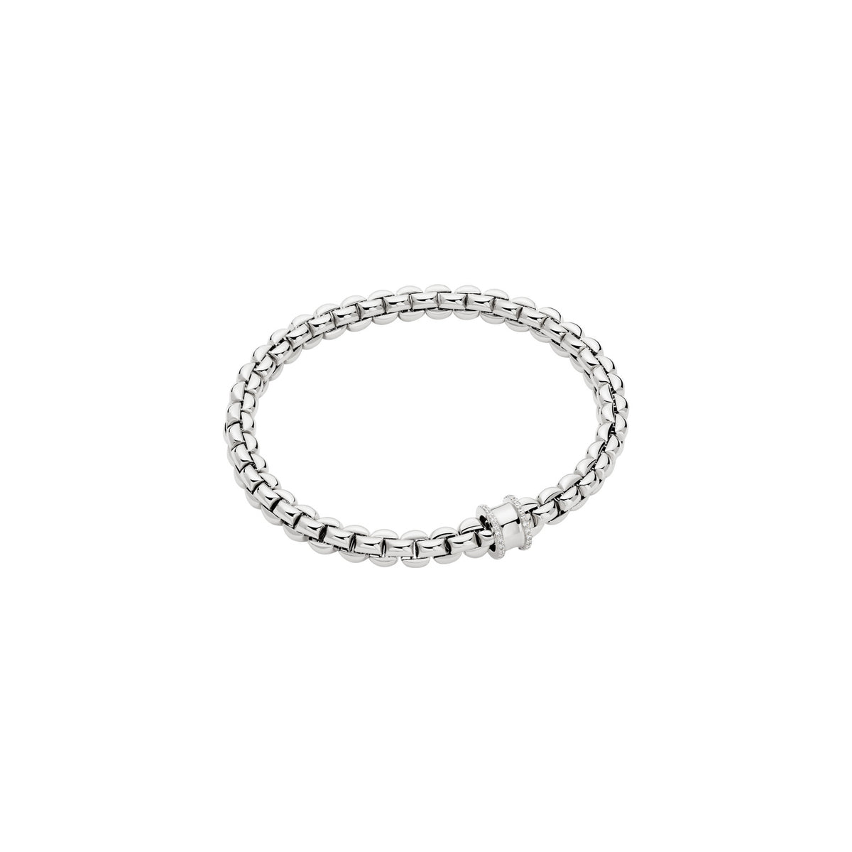 FOPE Eka Flex'it 0.17ct Bracelet with Diamond Band Rondel