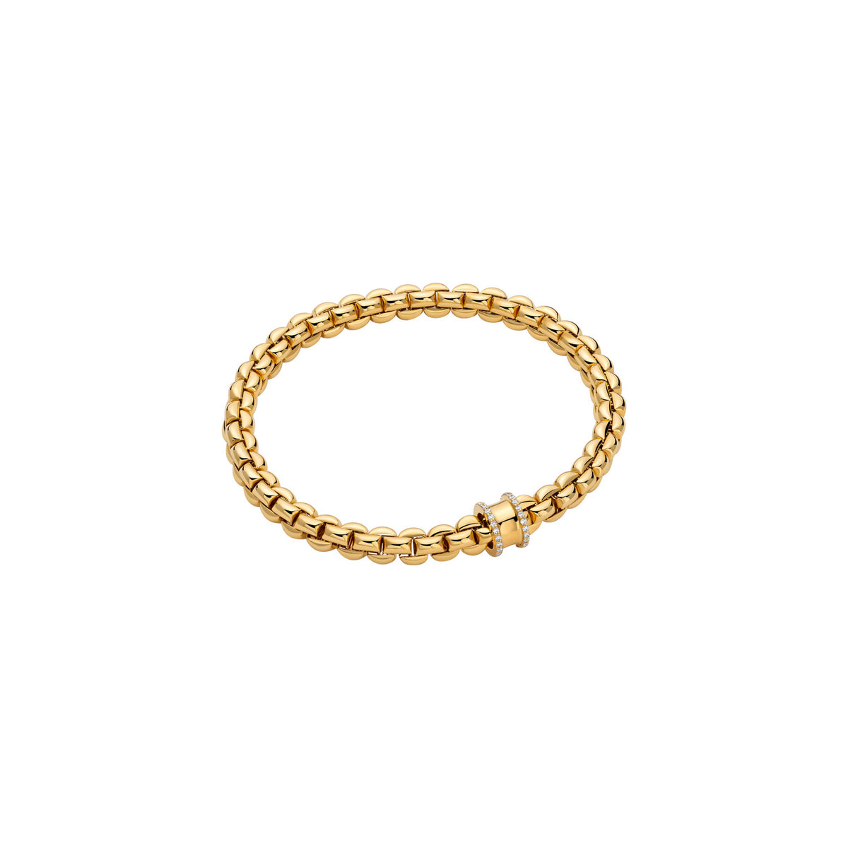 FOPE Eka Flex'it 0.17ct Bracelet with Diamond Band Rondel
