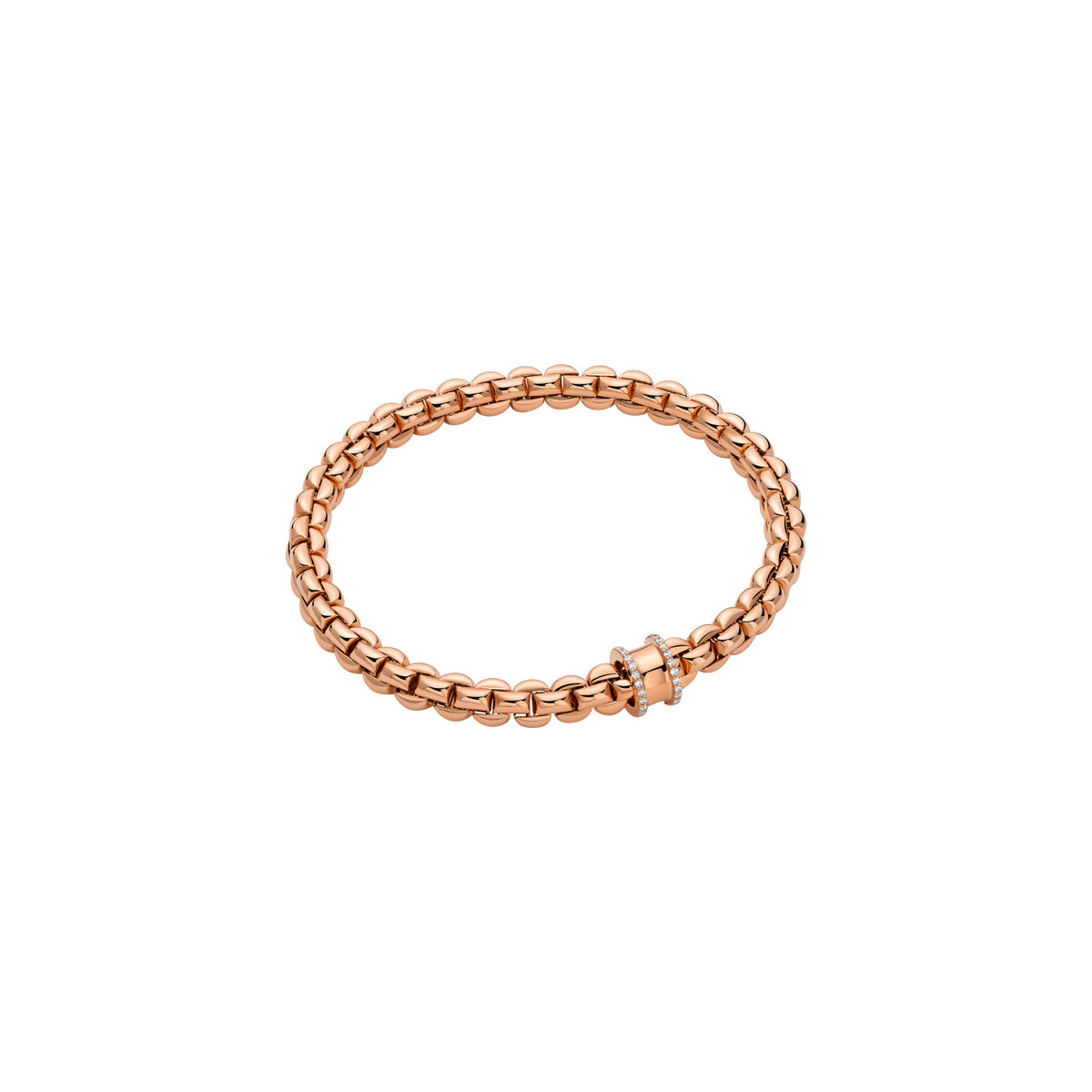 FOPE Eka Flex'it 0.17ct Bracelet with Diamond Band Rondel