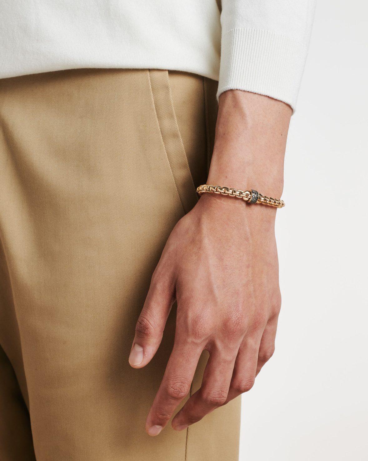 Flex'it Bracelet With Black Diamonds
