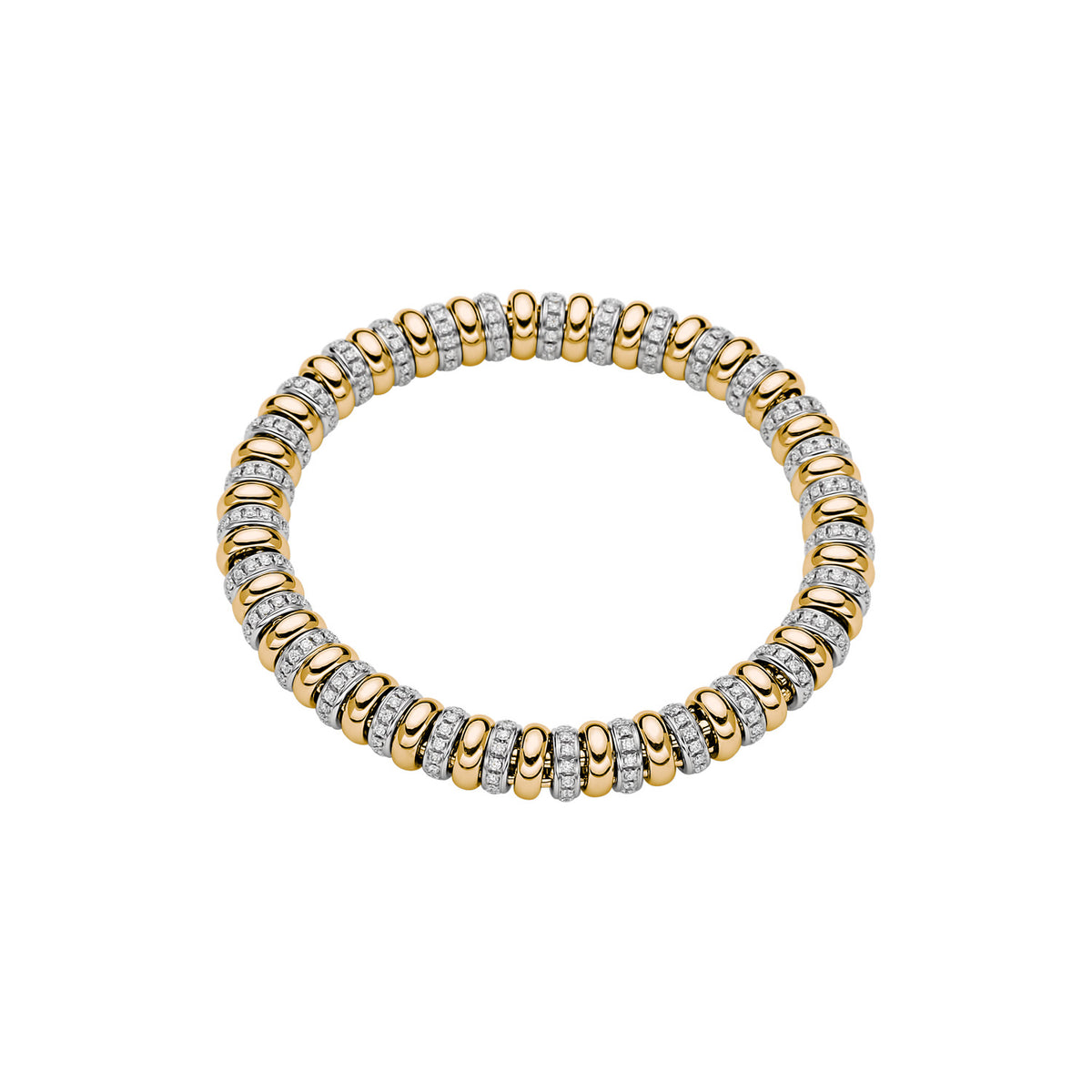 FOPE Icone 18ct Gold & Diamond Flex'it Bracelet