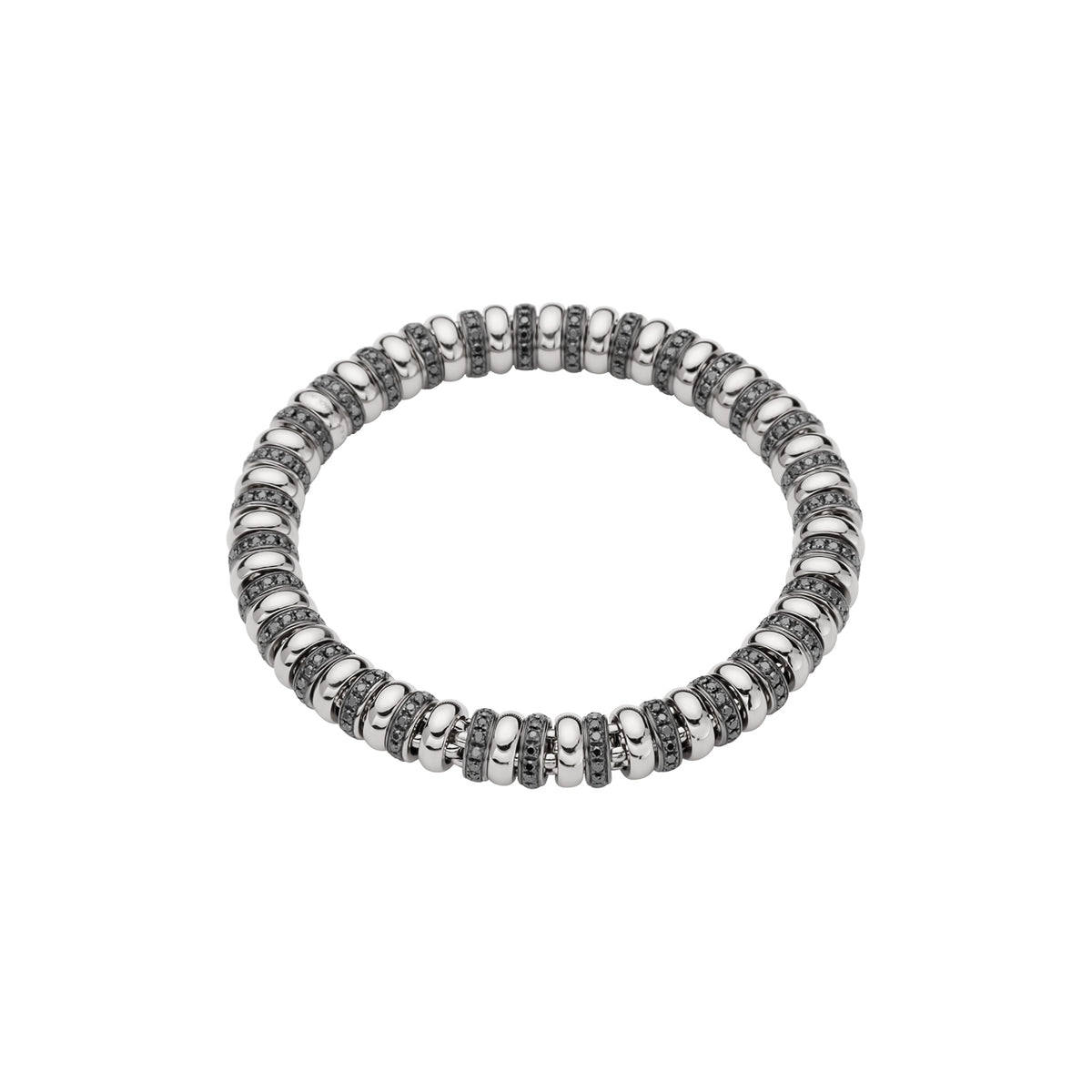 FOPE Icone 18ct Gold & 3-Carat Black Diamond Flex'it Bracelet