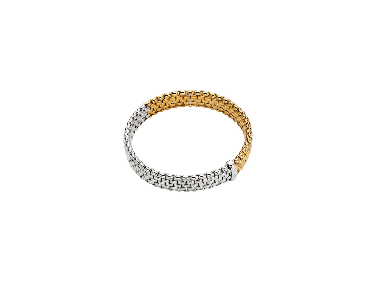 FOPE Panorama Bicolour Gold Flex'it Bracelet with Diamond Accent