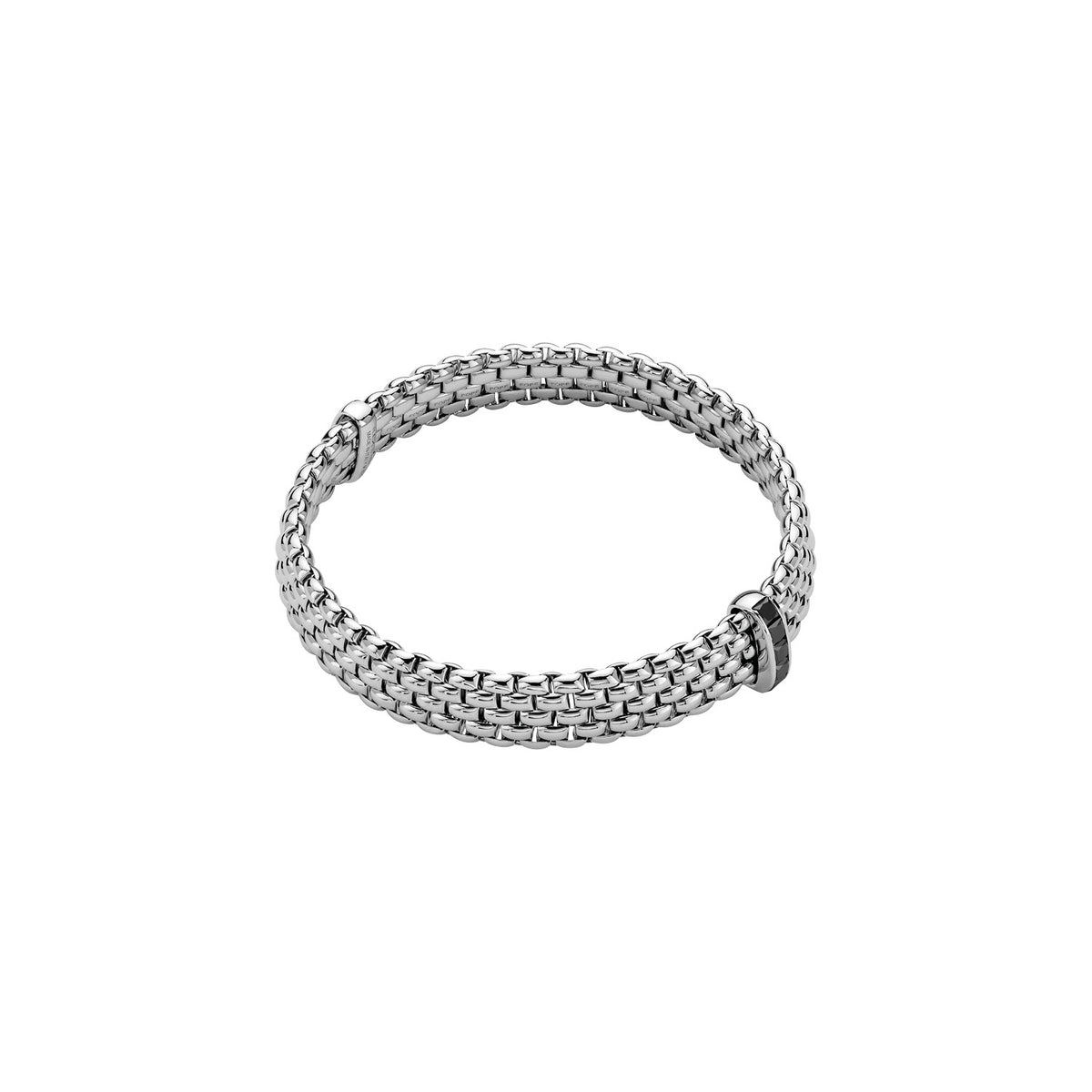 FOPE Panorama Gold Flex'it Black Diamond Bracelet