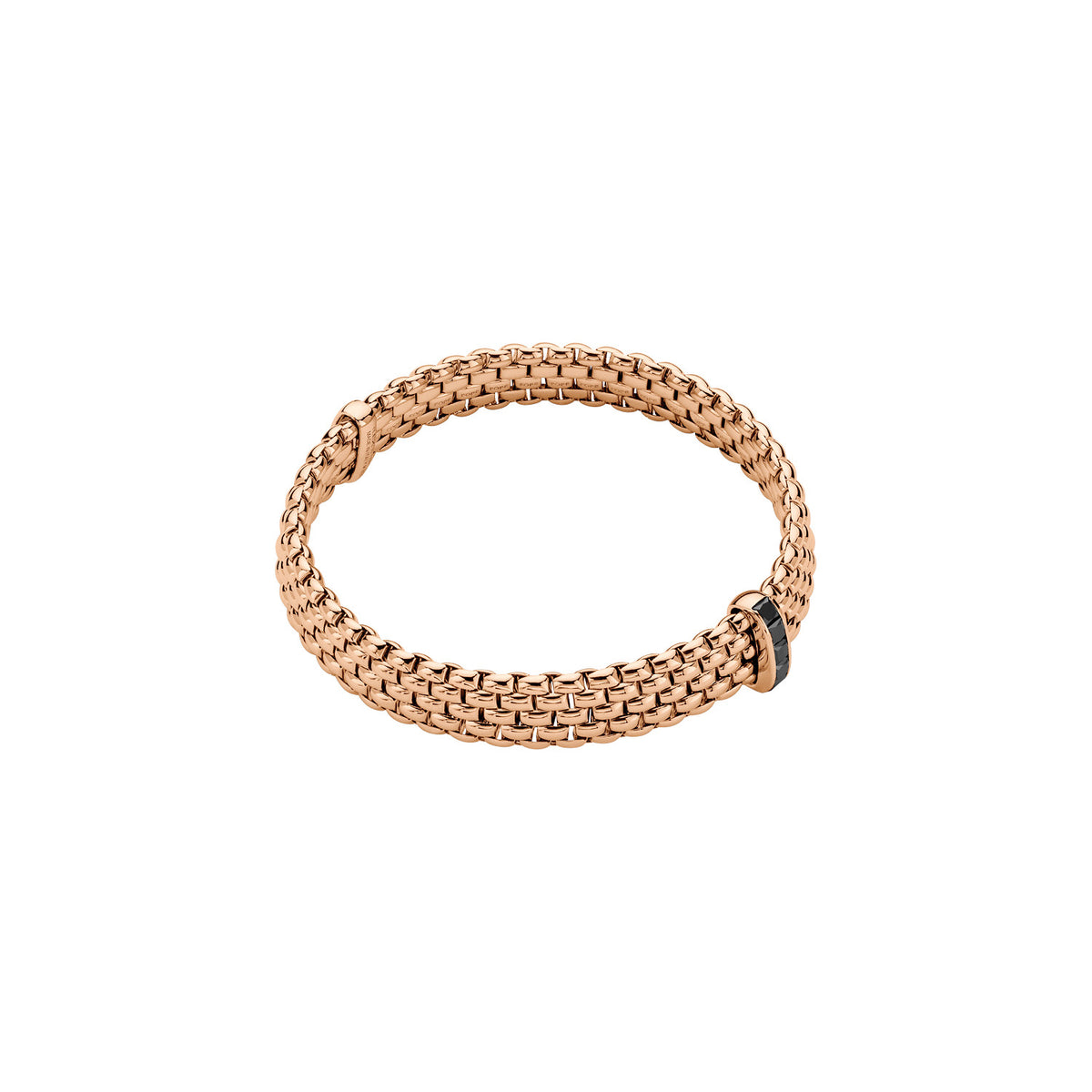 FOPE Panorama Gold Flex'it Black Diamond Bracelet