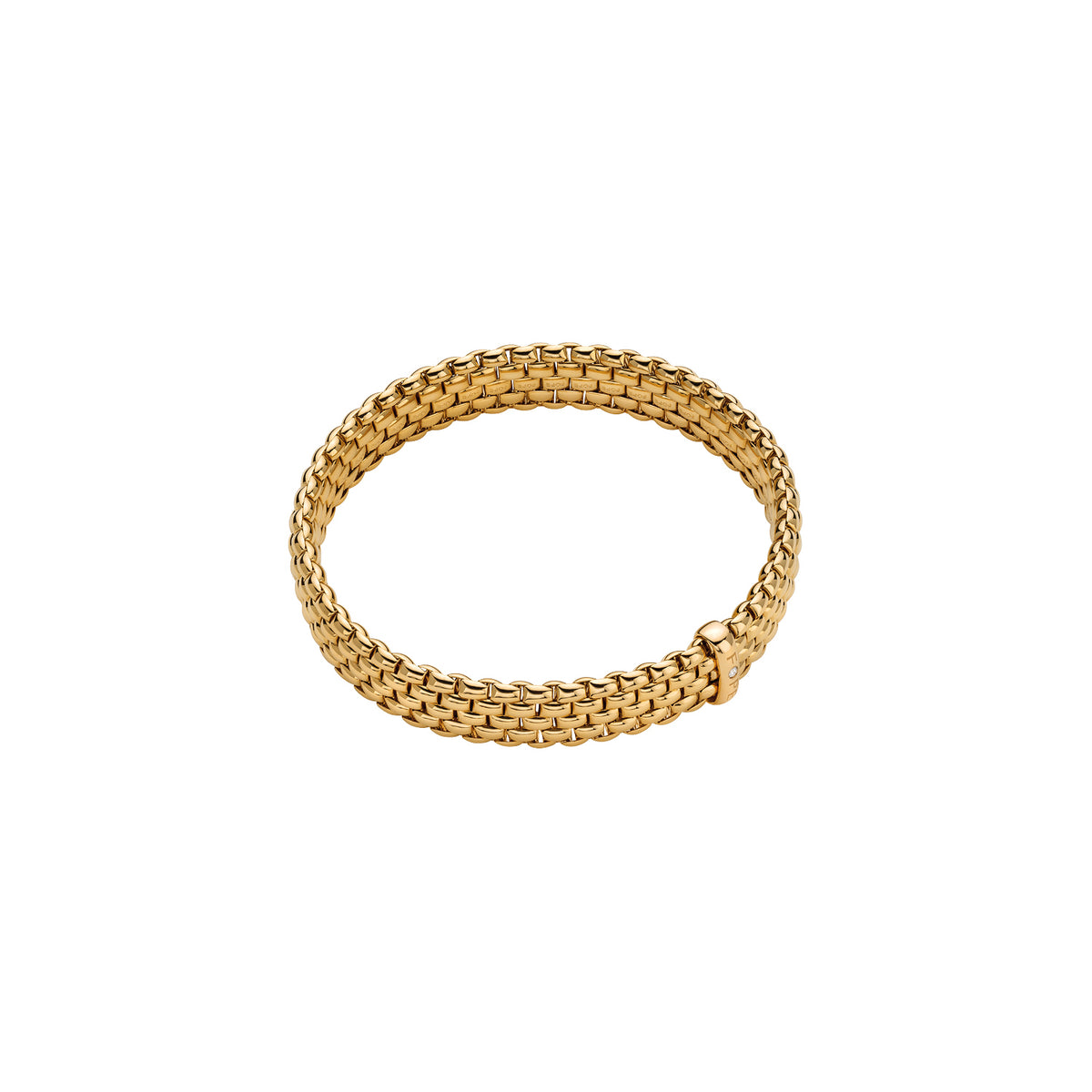 FOPE Panorama Gold Flex'it Bracelet with Diamond Accent